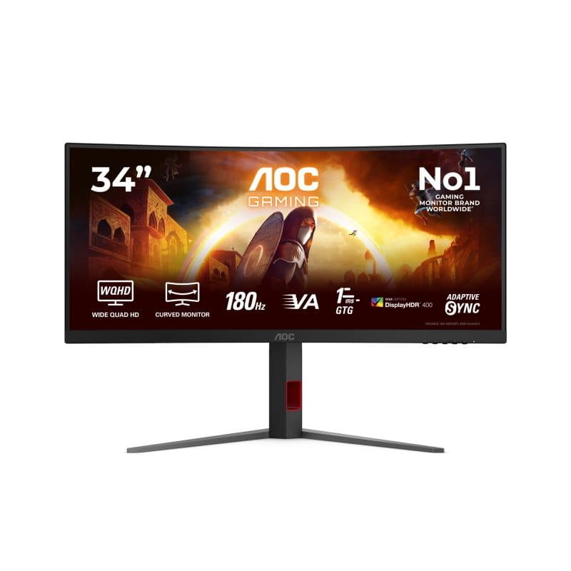 Monitor 34 pollici 3440 x 1440 con regolazione in altezza e USB-C