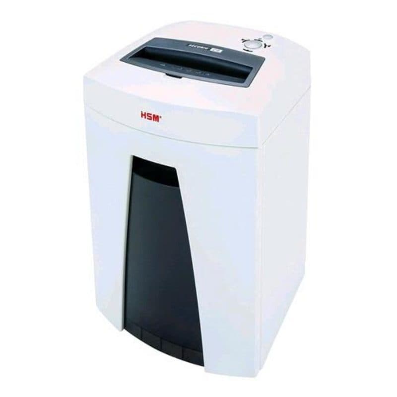 Distruggidocumenti a frammento, cestino 25 L, capacità 9 fogli, bianco - HSM Securio C18