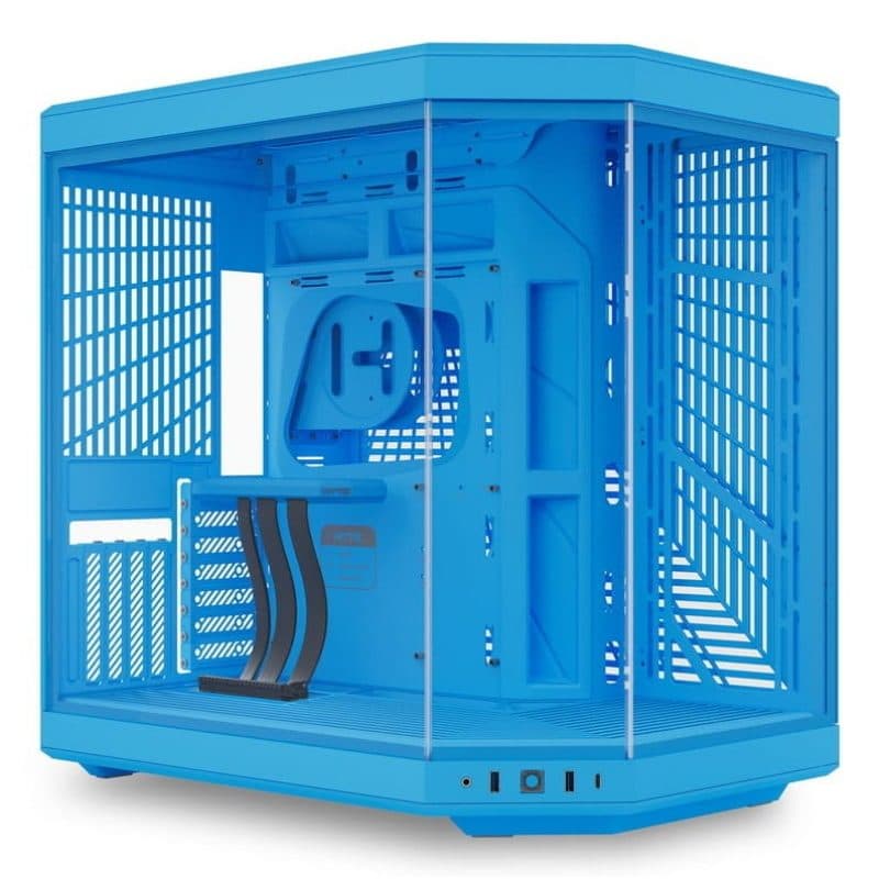 Case midi tower in vetro temperato senza alimentatore E-ATX/ATX/mATX/Mini-ITX - Hyte Y70 Blueberry Milk