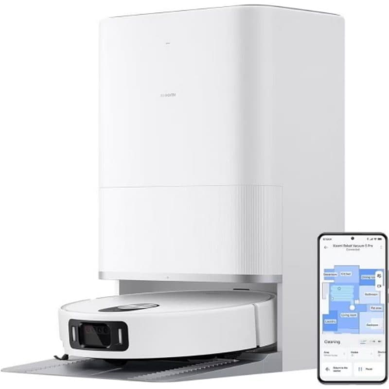 Robot aspirapolvere 20.000 Pa 5200 mAh Wi-Fi bianco - Xiaomi 5 Pro