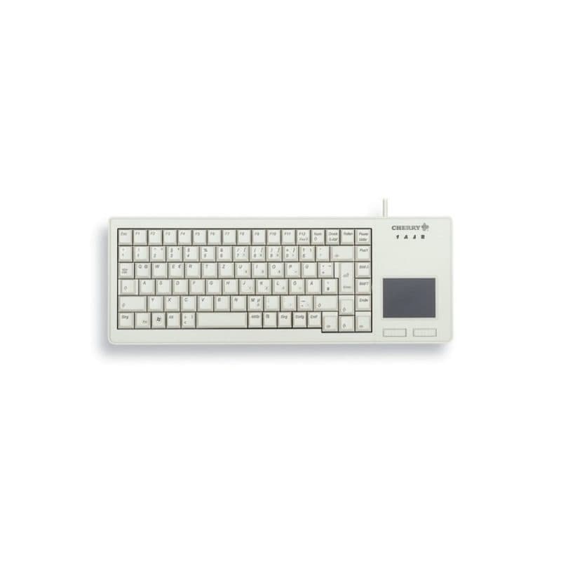 Tastiera con touchpad USB layout QWERTZ tedesco grigio - Cherry XS Touchpad