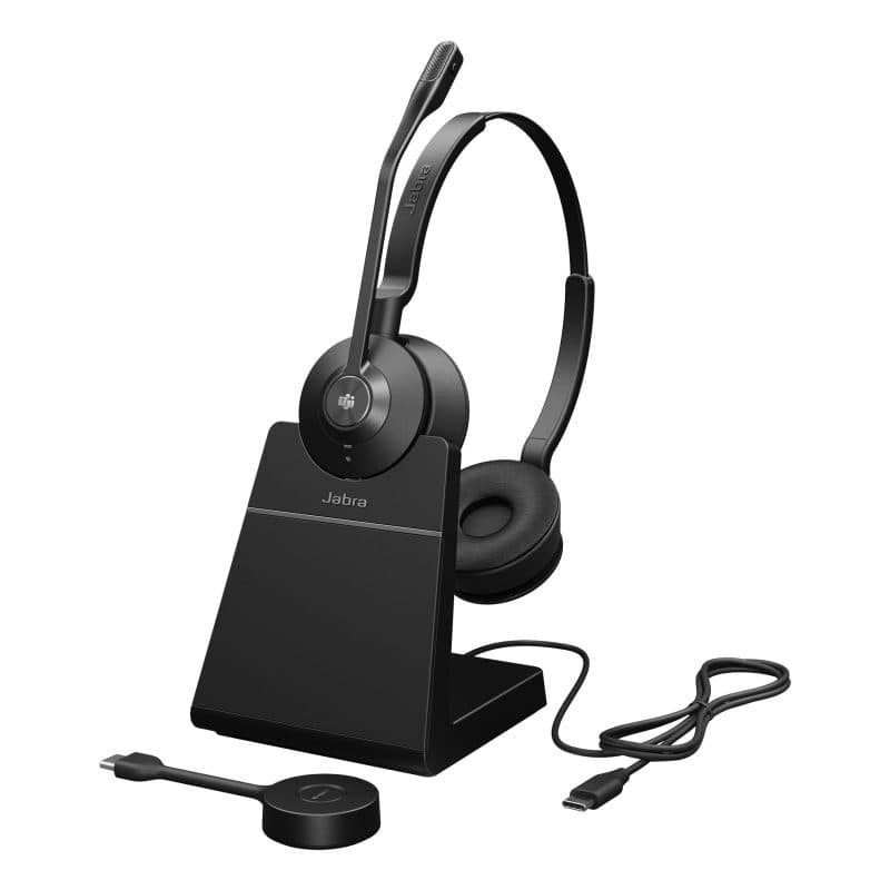 Cuffie wireless a padiglione per ufficio nero - Jabra Engage 55 SE