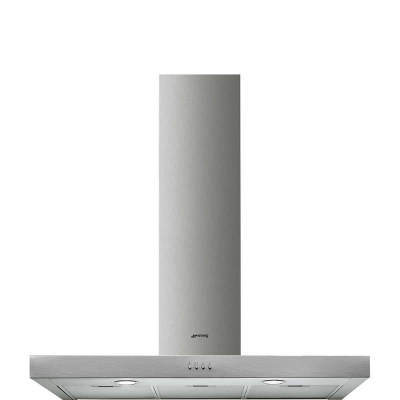 Cappa aspirante a parete 90 cm 175 W classe C luce LED inox - Smeg KATE900EX