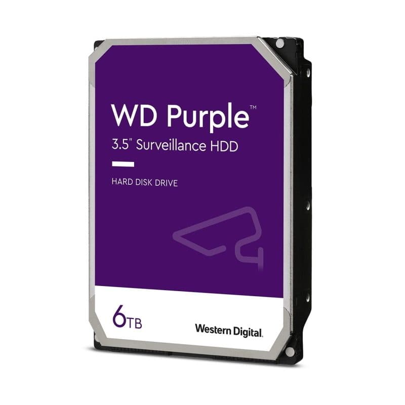 Hard disk 3.5 pollici 6TB SATA - Western Digital Purple Surveillance