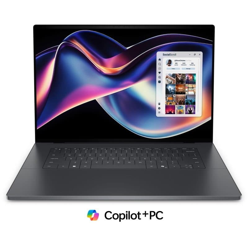 Notebook Copilot+ PC 16 pollici touch screen 3.2K Intel Core Ultra X7 358H 32GB LPDDR5X - Dell XPS DA16260