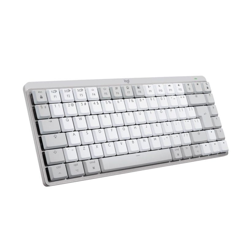 Tastiera Bluetooth QWERTY US International per Mac grigio, bianco - Logitech MX Mini Mechanical