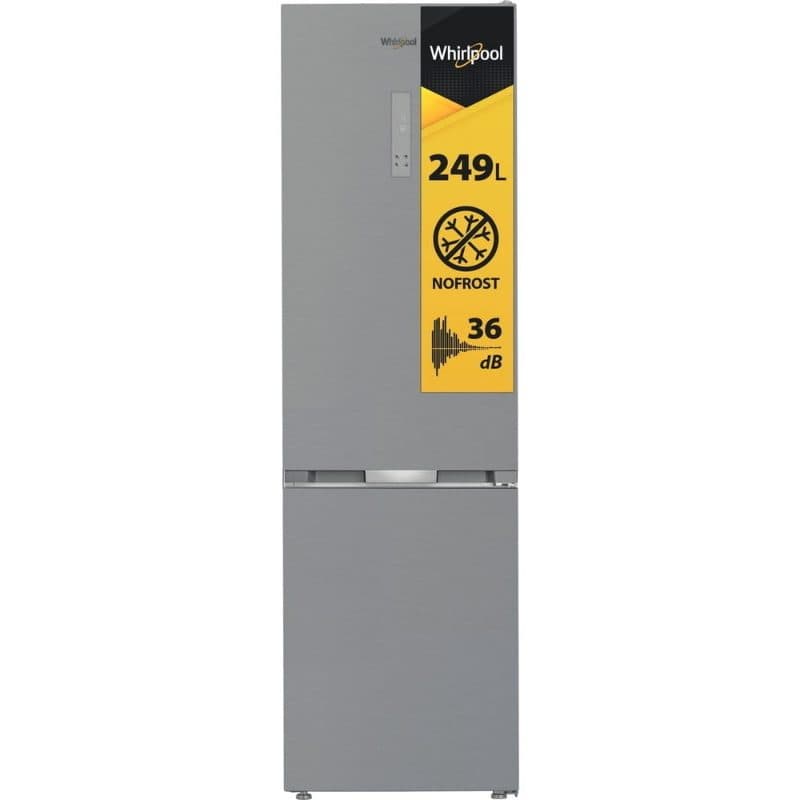 Frigorifero combinato 355 litri classe C Total No Frost 60 cm inox - Whirlpool WHK 26403 XP6E1
