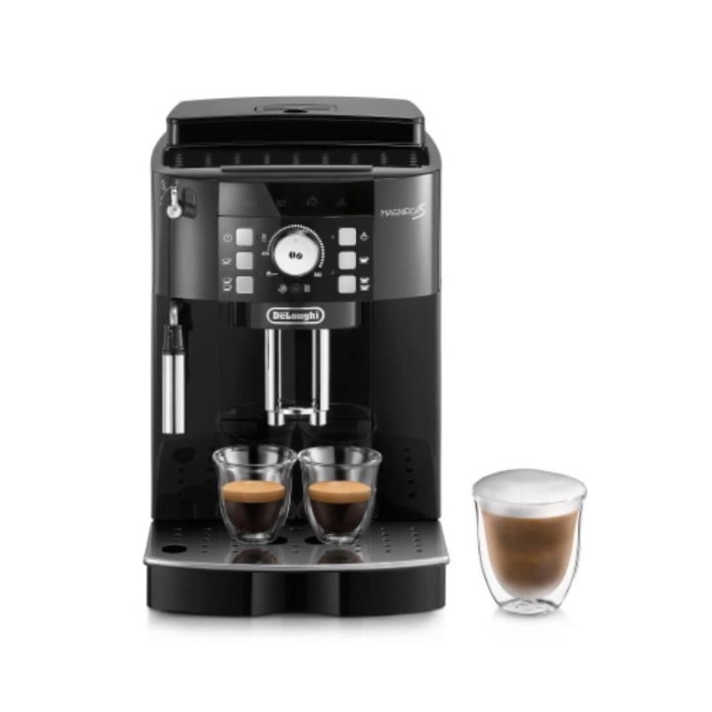 Macchina da caffè automatica per cappuccino, caffè in chicchi e macinato, 1,8 litri, nero - De'Longhi Magnifica S