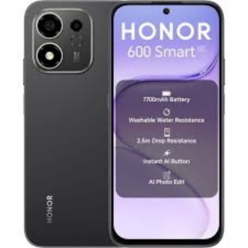 Smartphone 5G dual SIM 6,87 pollici octa core 128GB RAM 4GB nero Velvet - Honor 600 Smart