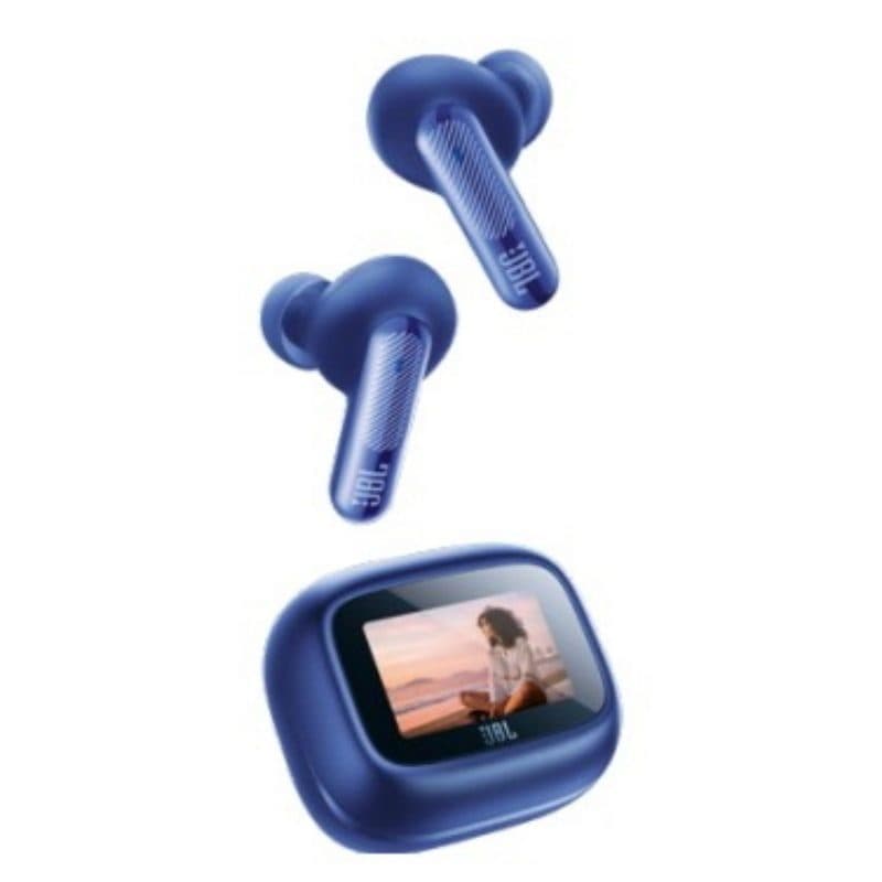 Auricolare wireless in-ear Bluetooth per chiamate, musica e sport blu - JBL Live Beam 4