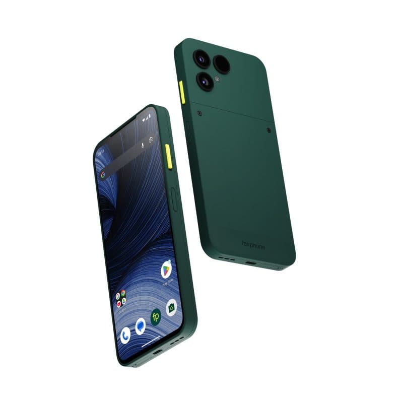 Smartphone dual SIM 12GB RAM 256GB Android 16 verde foresta - Fairphone Gen 6+
