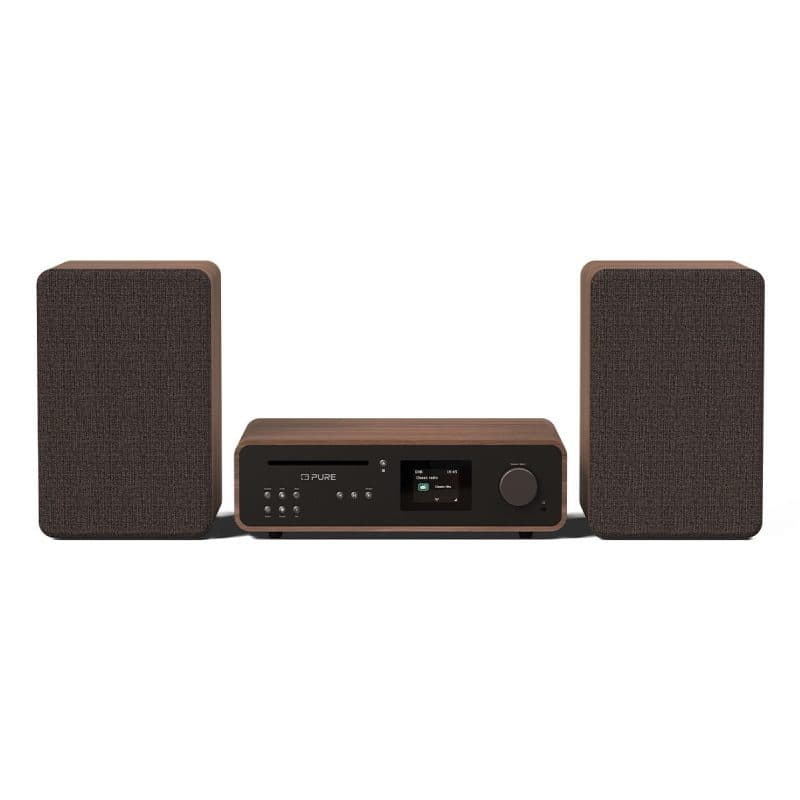 Sistema stereo nero caffè/noce EU/UK - Pure Classic Stereo