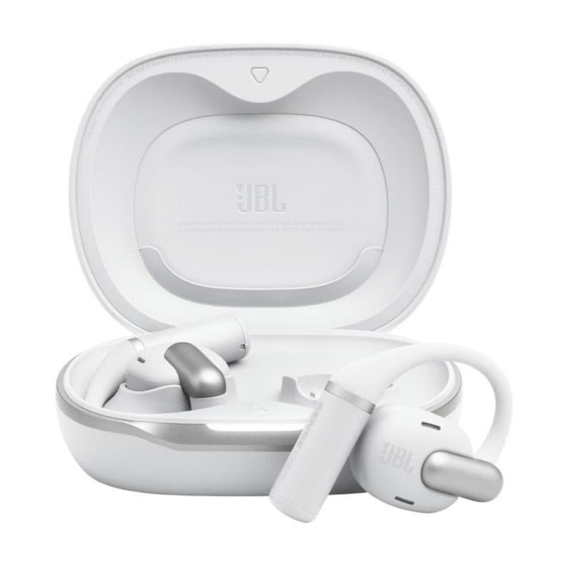 Auricolari true wireless stereo TWS a clip con base di ricarica, USB-C, Bluetooth, bianco - JBL Sense Pro