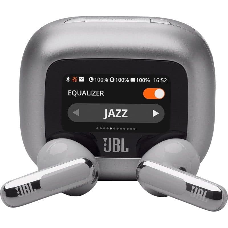 Auricolari wireless in-ear per chiamate, musica, sport e uso quotidiano, Bluetooth, argento - JBL Live Flex 3