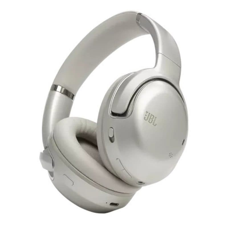 Cuffie wireless a padiglione per musica, USB-C, Bluetooth, champagne - JBL Tour One M2