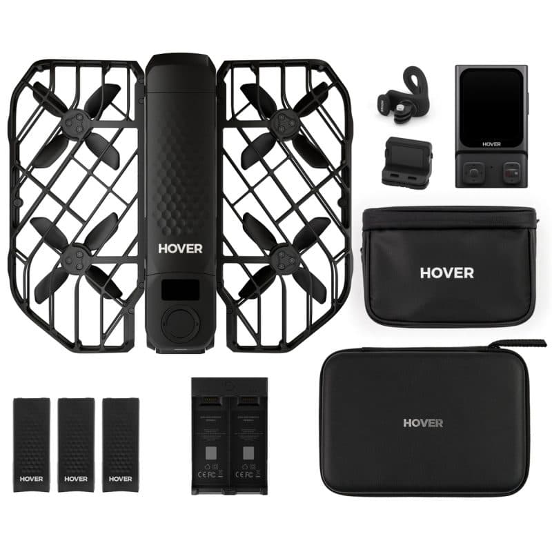 Drone con fotocamera, set bici Ultimate, nero - HOVERAir X1 Pro