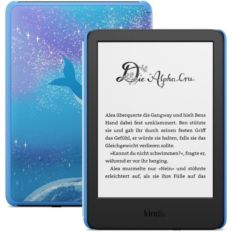 E-book reader per bambini 16GB design Balena spaziale - Amazon Kindle Kids
