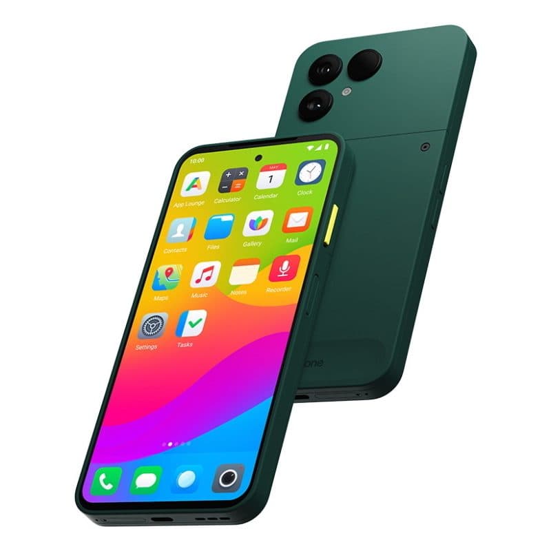 Smartphone dual SIM 8GB RAM 256GB verde Android 15 - Fairphone 6