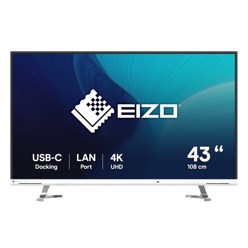 Monitor LED 42.5 pollici 4K Ultra HD 3840 x 2160 pixel bianco - Eizo FlexScan EV4340X-WT