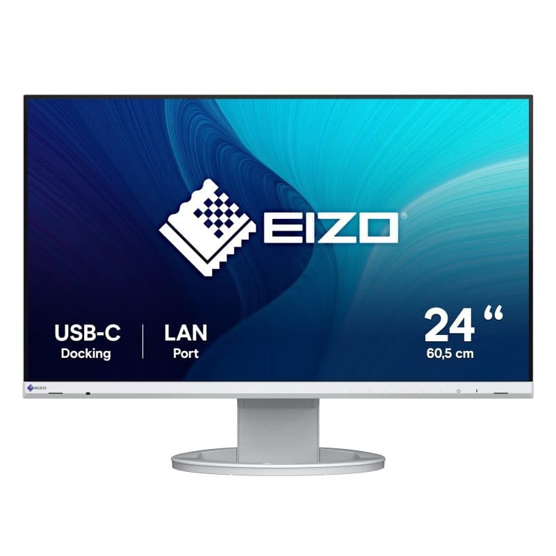 Monitor PC 23.8 pollici 60,5 cm 1920 x 1080 pixel Full HD LED bianco - Eizo FlexScan EV2490-WT