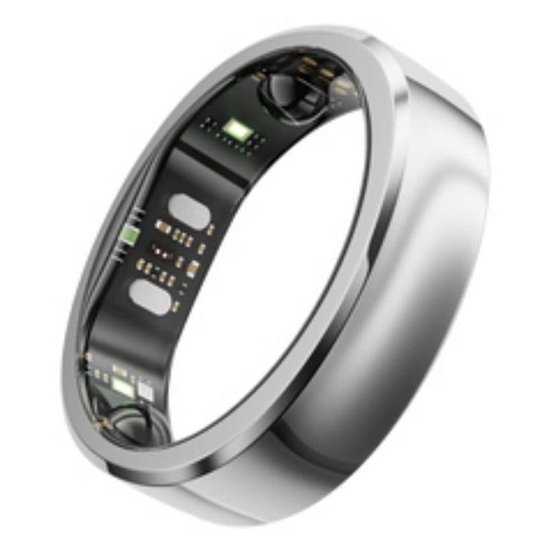 Smart ring per donna e uomo taglia 11 argento lucido - RingConn Gen3