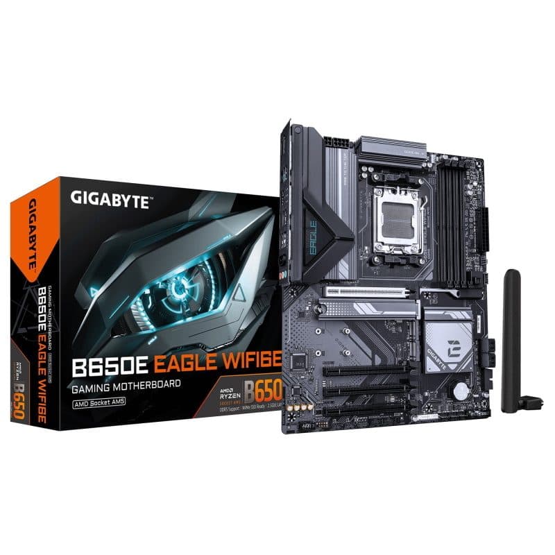 Scheda madre per CPU AMD Ryzen serie 9000 con VRM 8+2+2 fasi e DDR5 fino a 8200MHz - Gigabyte B650E Eagle WiFi6E