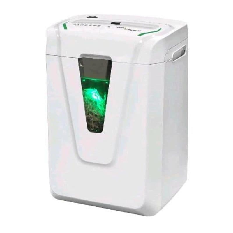 Distruggidocumenti a frammenti con cestino da 30 L, capacità 14 fogli, bianco - Kobra Hybrid-S
