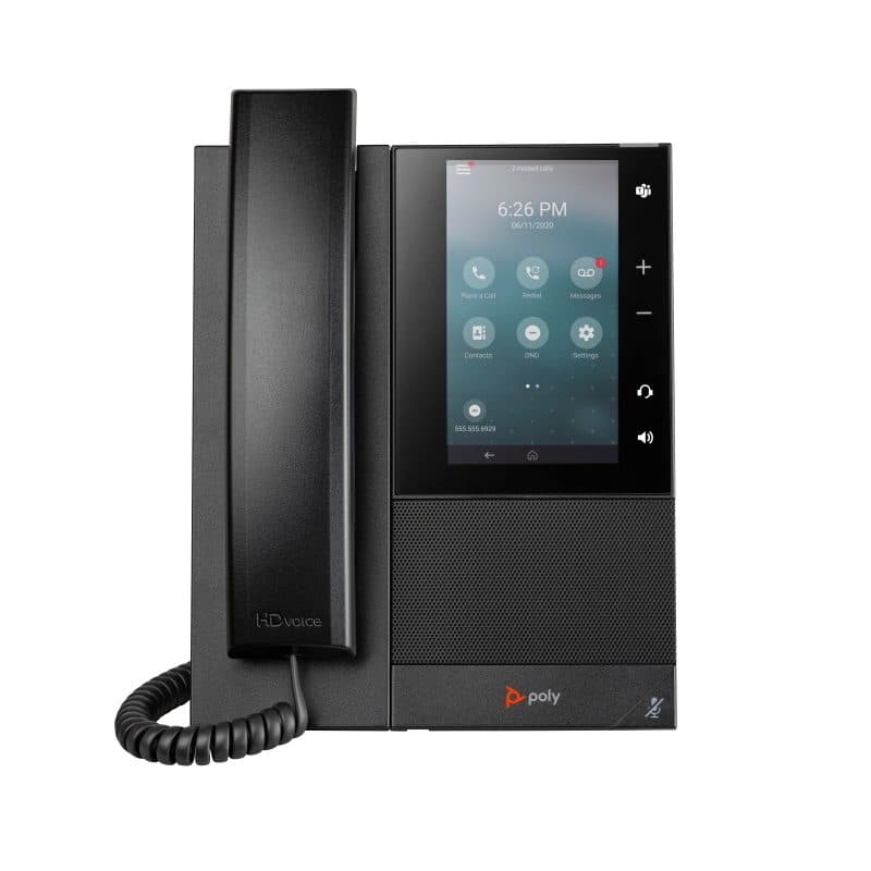Telefono multimediale aziendale con Open SIP e supporto PoE - Poly CCX 505