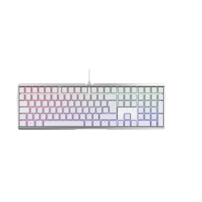 Tastiera gaming USB layout QWERTZ tedesco bianco - Cherry MX 3.0S RGB