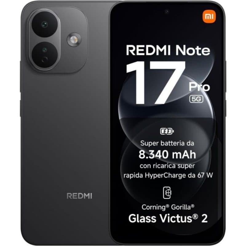 Smartphone 5G 8GB RAM 512GB nero - Xiaomi Redmi Note 17 Pro