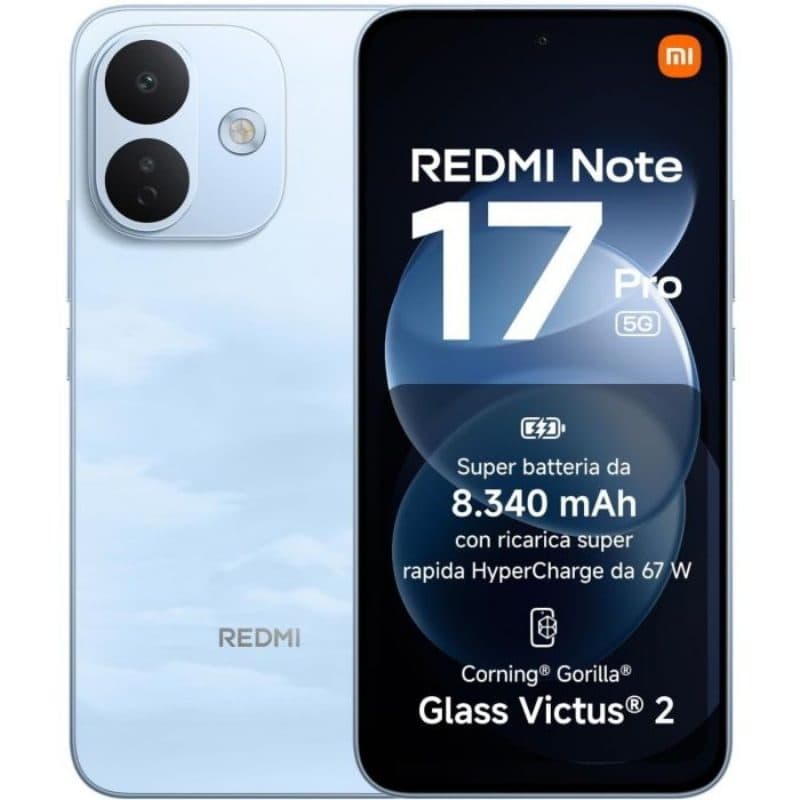 Smartphone 5G 8GB RAM 512GB Sky Blue - Xiaomi Redmi Note 17 Pro
