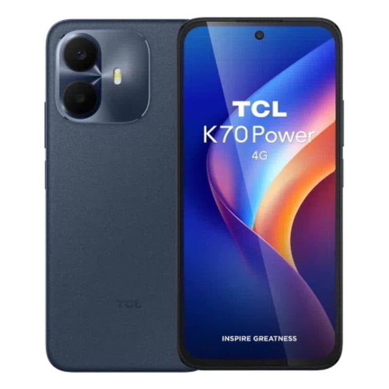 Smartphone 4G LTE dual SIM 6.8 pollici octa core 6GB RAM 128GB Nebula Blue - TCL K70 Power