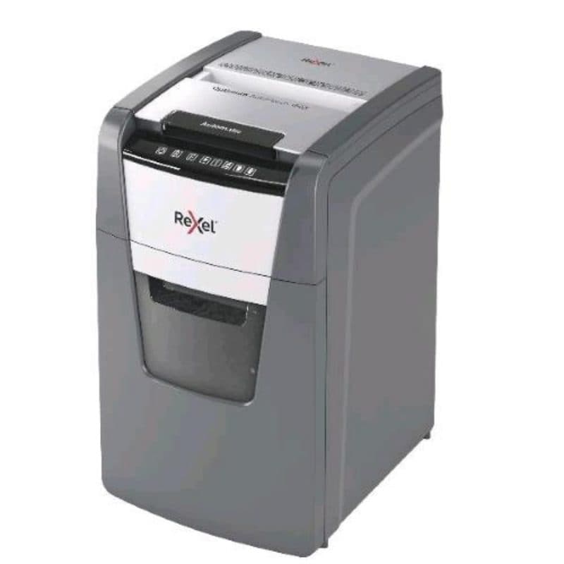 Distruggidocumenti automatico a frammenti 44 L 150 fogli nero e grigio - Rexel Optimum