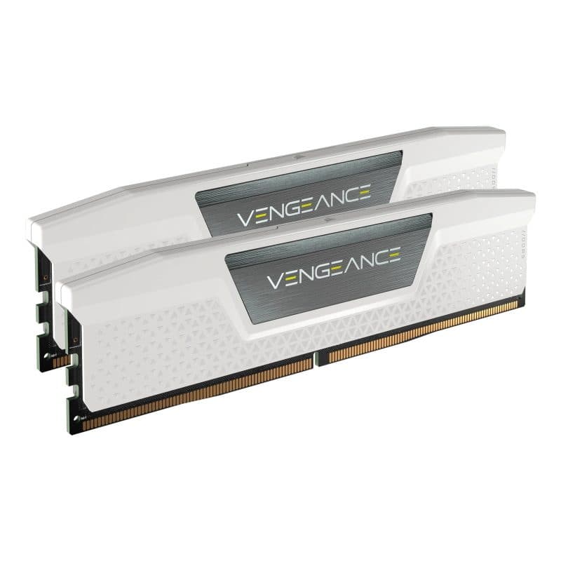 Memoria RAM 32GB kit 2 x 16GB DDR5 6000MHz CL30 XMP EXPO bianco - Corsair Vengeance CMK32GX5M2B6000Z30W