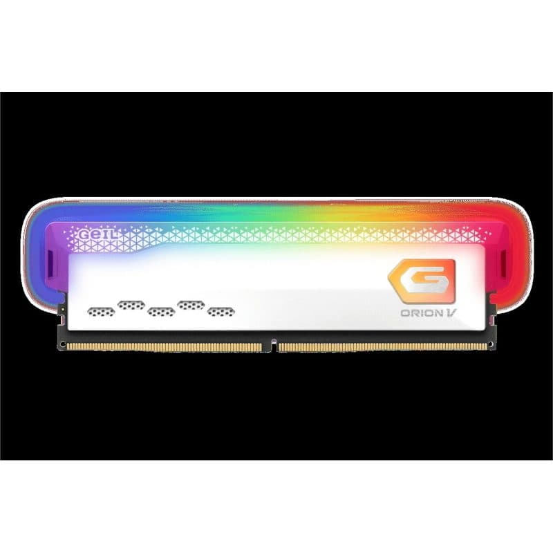 Memoria RAM 16GB DDR5 DIMM PC5-51200 6400MHz grigio, versione bianca - Geil Orion V RGB