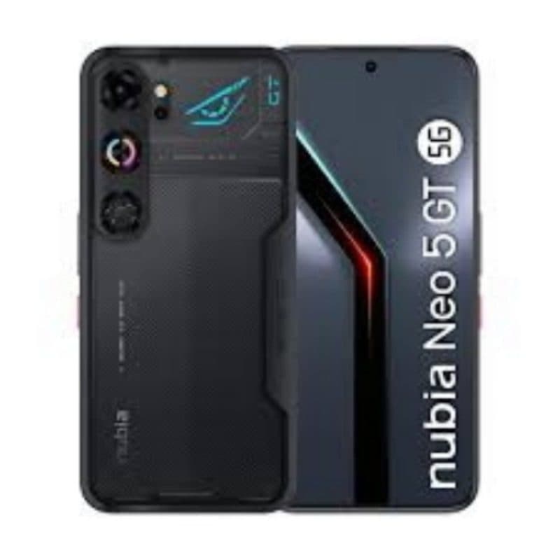 Smartphone 5G dual SIM 6.8 pollici OLED 1.5K 144Hz 8GB RAM 256GB Obsidian Black TIM - ZTE Nubia Neo 5 GT