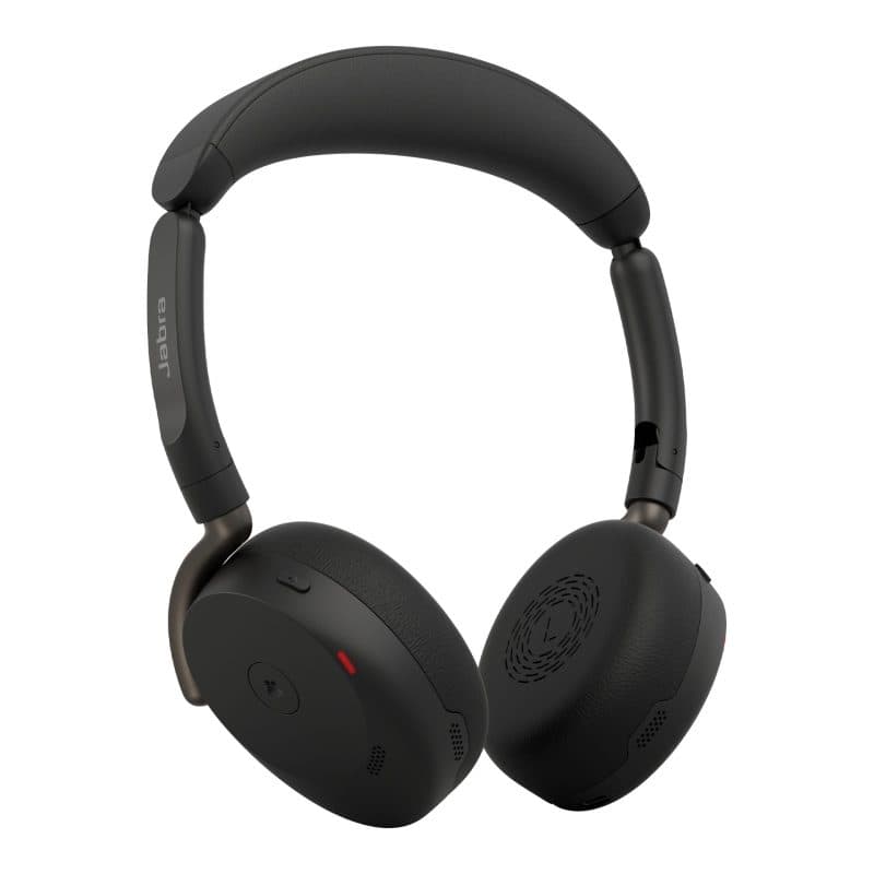 Cuffie wireless a padiglione per ufficio USB-C Bluetooth nero - Jabra Evolve3 65 Flex