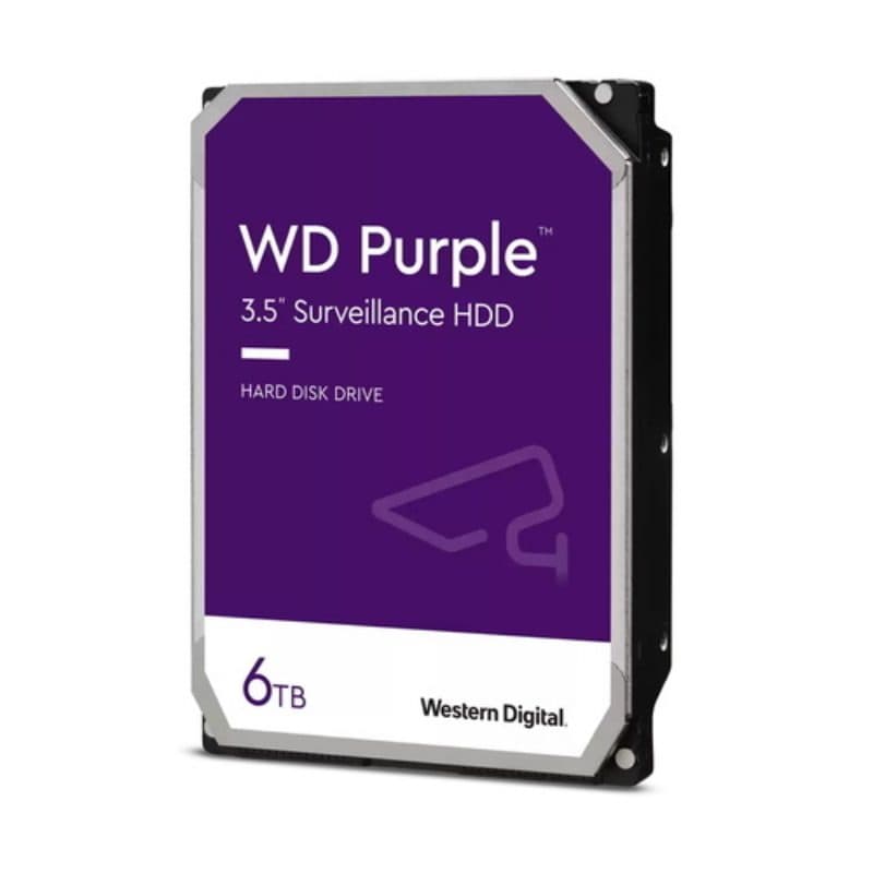 Hard disk HDD 3,5 pollici 6TB 5400 rpm SATA 6 Gb/s buffer 256MB - Western Digital Purple