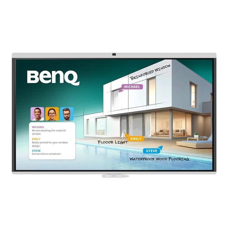 Monitor interattivo 75 pollici 50 tocchi Ultra Precision 16/256GB Android 15 - BenQ CM7505