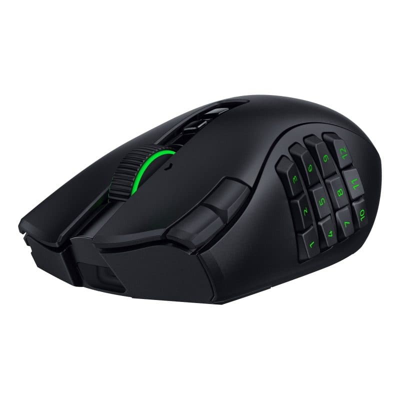 Mouse gaming MMO wireless con 3 pannelli laterali, 23 tasti programmabili e sensore 50K - Razer Naga V3 Pro