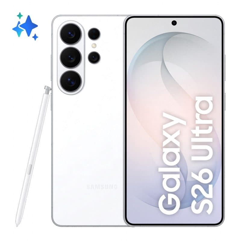 Smartphone 5G dual SIM 6,9 pollici Android 16.0 12GB RAM 512GB 5000 mAh USB-C bianco - Samsung Galaxy S26 Ultra