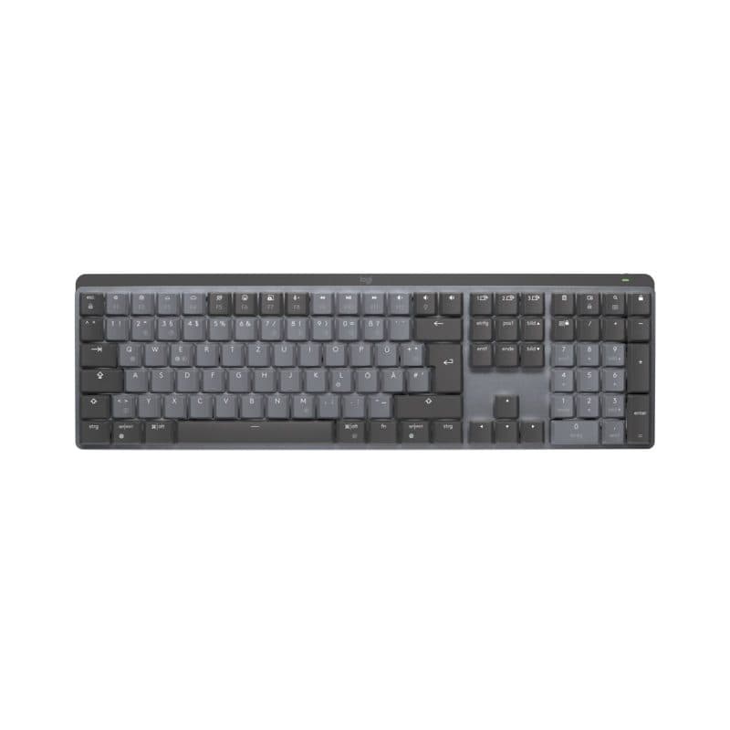 Tastiera wireless RF + Bluetooth QWERTZ tedesco grafite e grigio - Logitech MX Mechanical