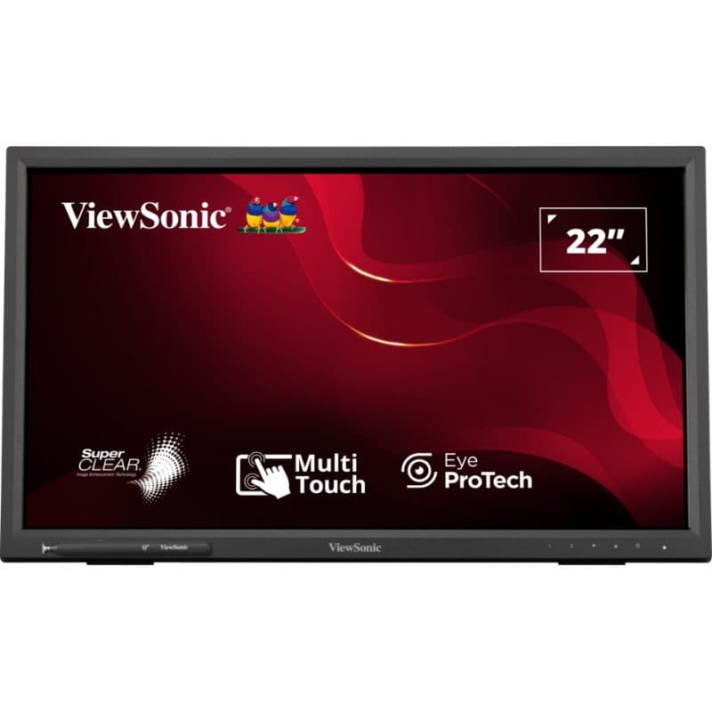 Monitor touch 22 pollici Full HD IR 10 punti VGA DVI HDMI 2 USB con altoparlanti - ViewSonic