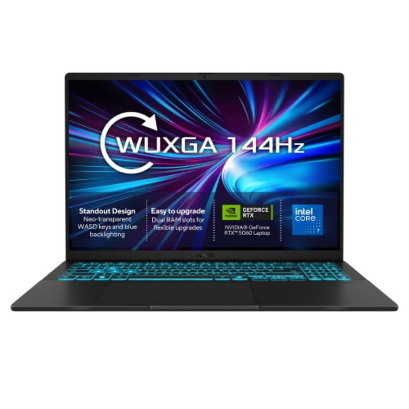 Notebook 16 pollici WUXGA Intel Core 7 240H 16GB GeForce RTX 5060 1TB Windows 11 Home - ASUS V16