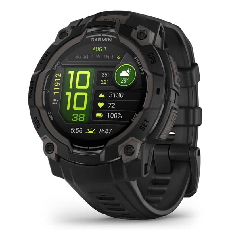 Smartwatch multisport AMOLED 45 mm nero - Garmin Instinct 3