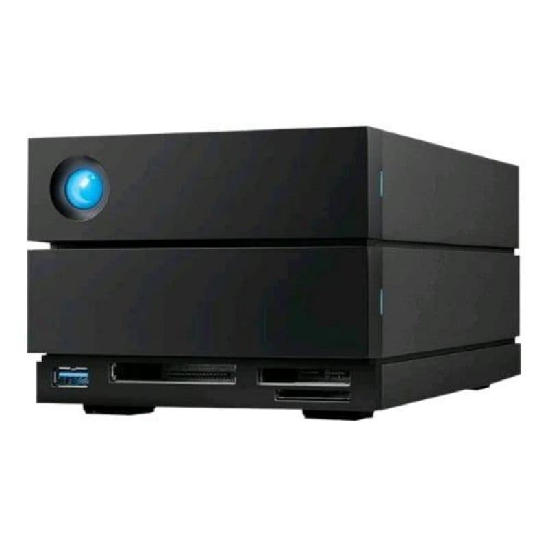 Array di dischi 16TB 2 bay HDD 2 x 8TB Thunderbolt 3 USB 3.2 Gen 2 nero - LaCie 2big Dock v2