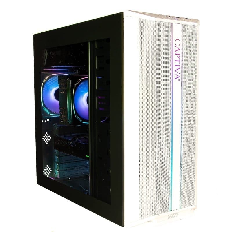PC gaming entry Ryzen 7 5700X 16GB RAM SSD 1TB RTX 5060 Windows 11 - Captiva R10-4095