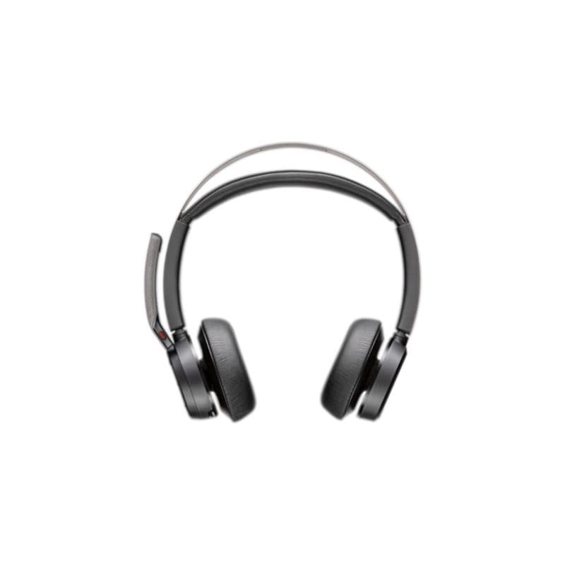 Cuffie headset certificate per Microsoft Teams USB-C con adattatore USB-C/A e base di ricarica - Poly Voyager Focus 2