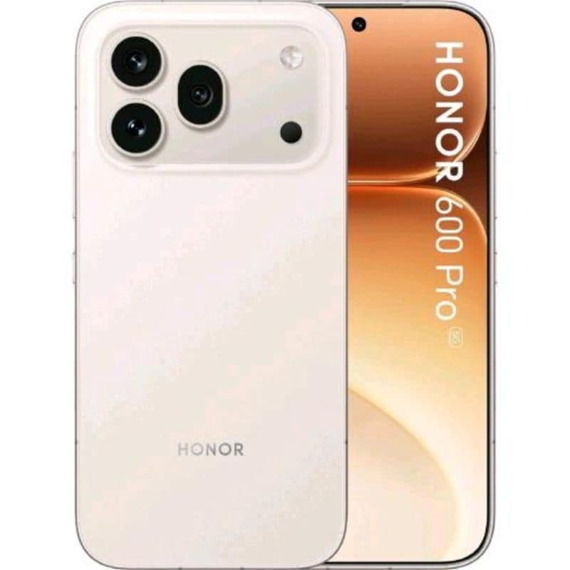 Smartphone 5G dual SIM 6,57 pollici octa core 512GB RAM 12GB Golden White - Honor 600 Pro