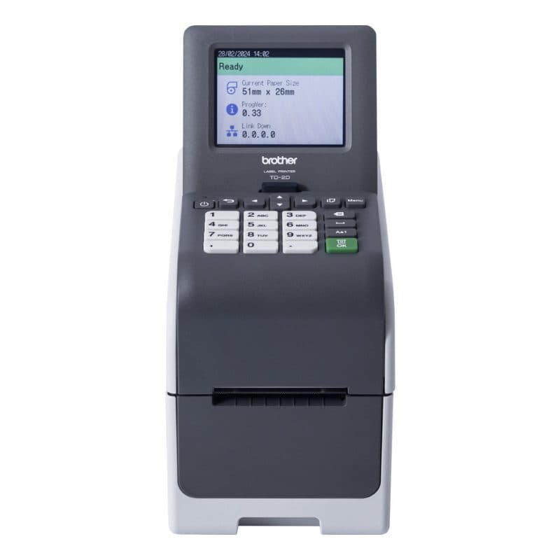 Stampante per etichette a termica diretta 300 x 300 dpi 152 mm/s cablata Ethernet LAN - Brother TD-2320DSA300